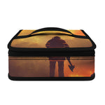 Brave Firefighter With Axe Print Small Lunch Bag