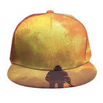 Brave Firefighter With Axe Print Snapback Cap