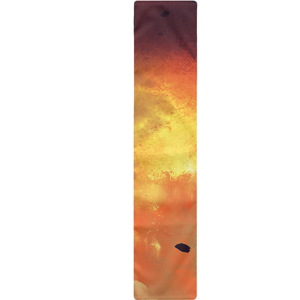 Brave Firefighter With Axe Print Table Runner
