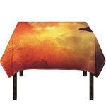 Brave Firefighter With Axe Print Tablecloth