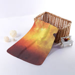 Brave Firefighter With Axe Print Towel