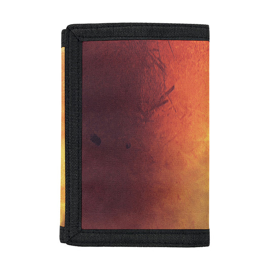 Brave Firefighter With Axe Print Trifold Wallet