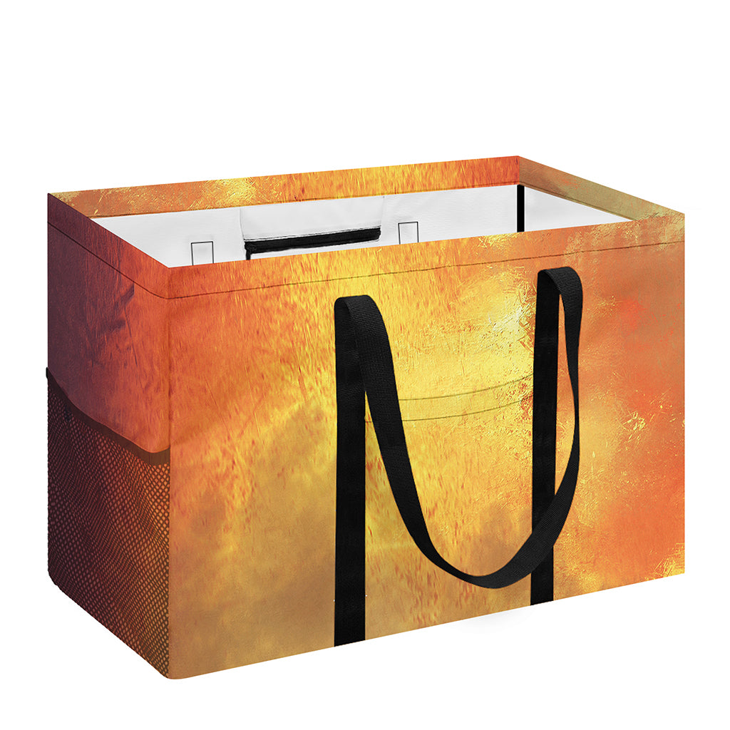 Brave Firefighter With Axe Print Utility Tote Bag