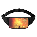 Brave Firefighter With Axe Print Waist Bag