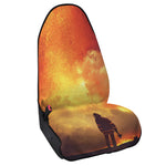 Brave Firefighter With Axe Print Waterproof Car Seat Cover