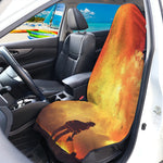 Brave Firefighter With Axe Print Waterproof Car Seat Cover