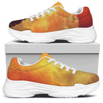 Brave Firefighter With Axe Print White Chunky Shoes