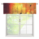 Brave Firefighter With Axe Print Window Valance
