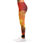 Brave Firefighter With Axe Print Women's Leggings