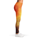 Brave Firefighter With Axe Print Women's Leggings