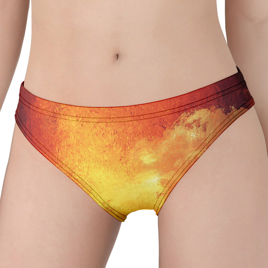 Brave Firefighter With Axe Print Women's Panties