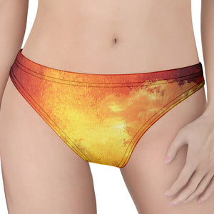 Brave Firefighter With Axe Print Women's Thong