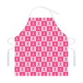 Breast Cancer Awareness Pattern Print Adjustable Apron