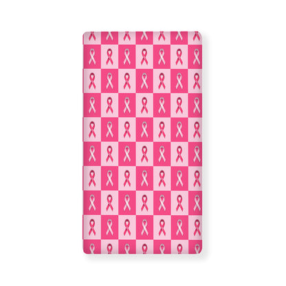 Breast Cancer Awareness Pattern Print Baby Crib Sheet