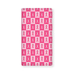 Breast Cancer Awareness Pattern Print Baby Crib Sheet