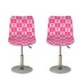Breast Cancer Awareness Pattern Print Bar Stool Covers