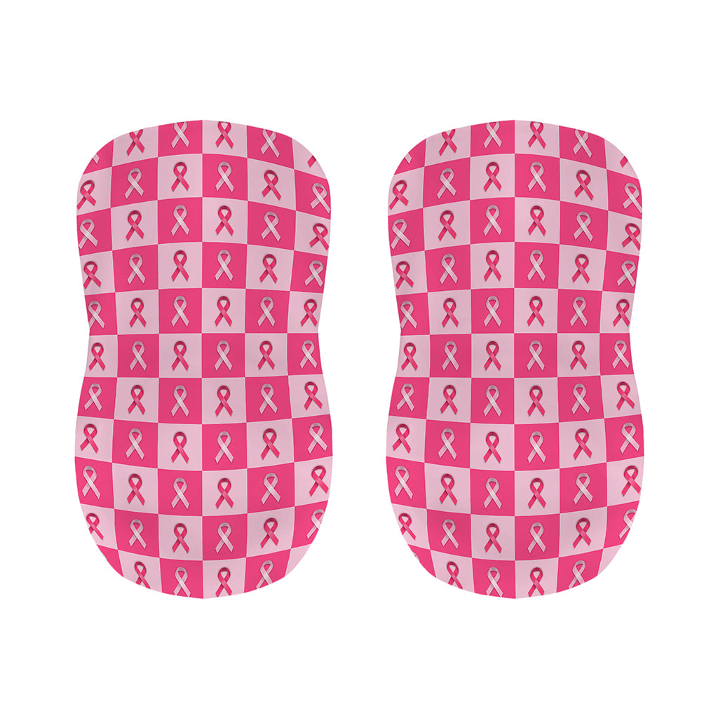 Breast Cancer Awareness Pattern Print Bar Stool Covers