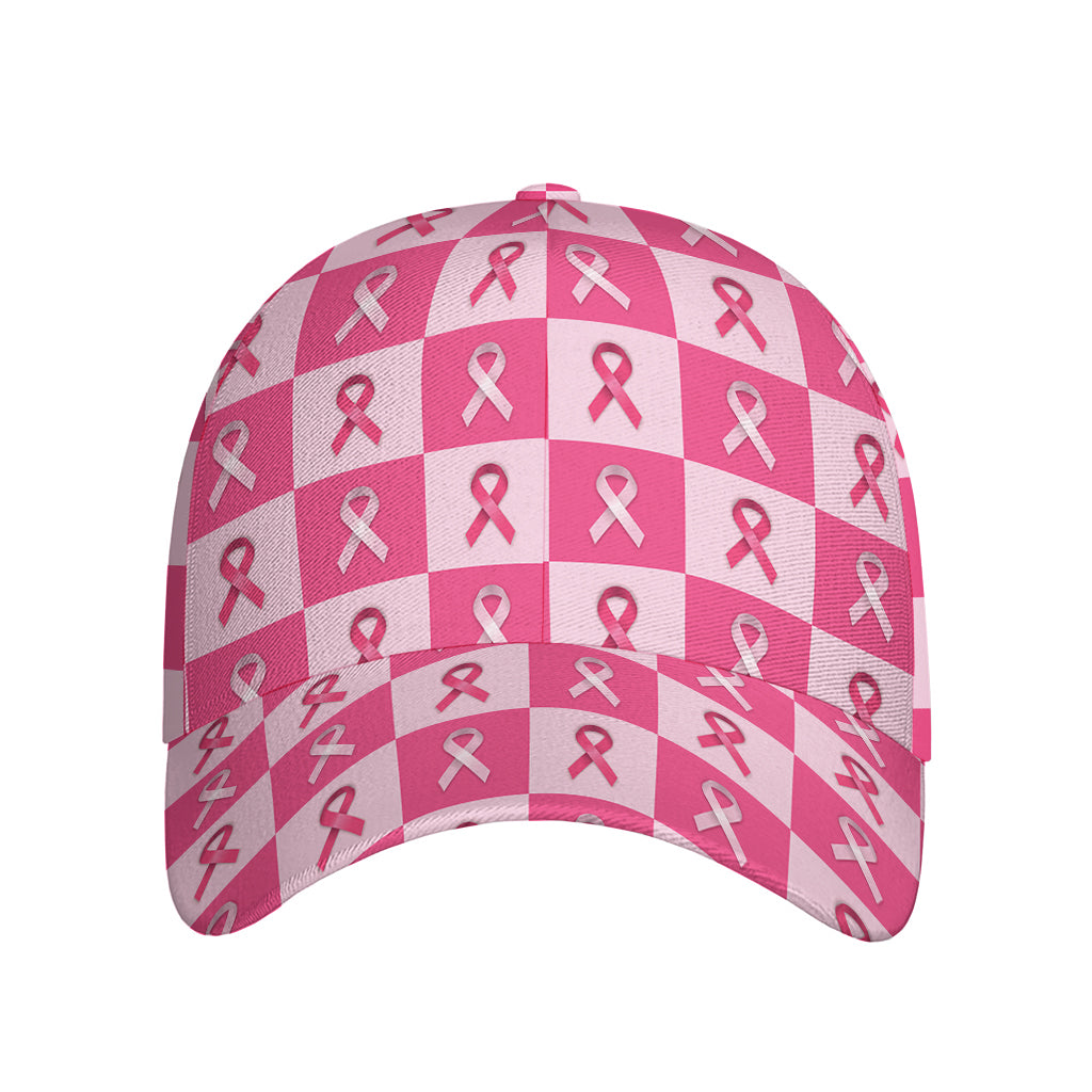 Breast Cancer Awareness Pattern Print Baseball Cap