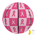 Breast Cancer Awareness Pattern Print Basketball