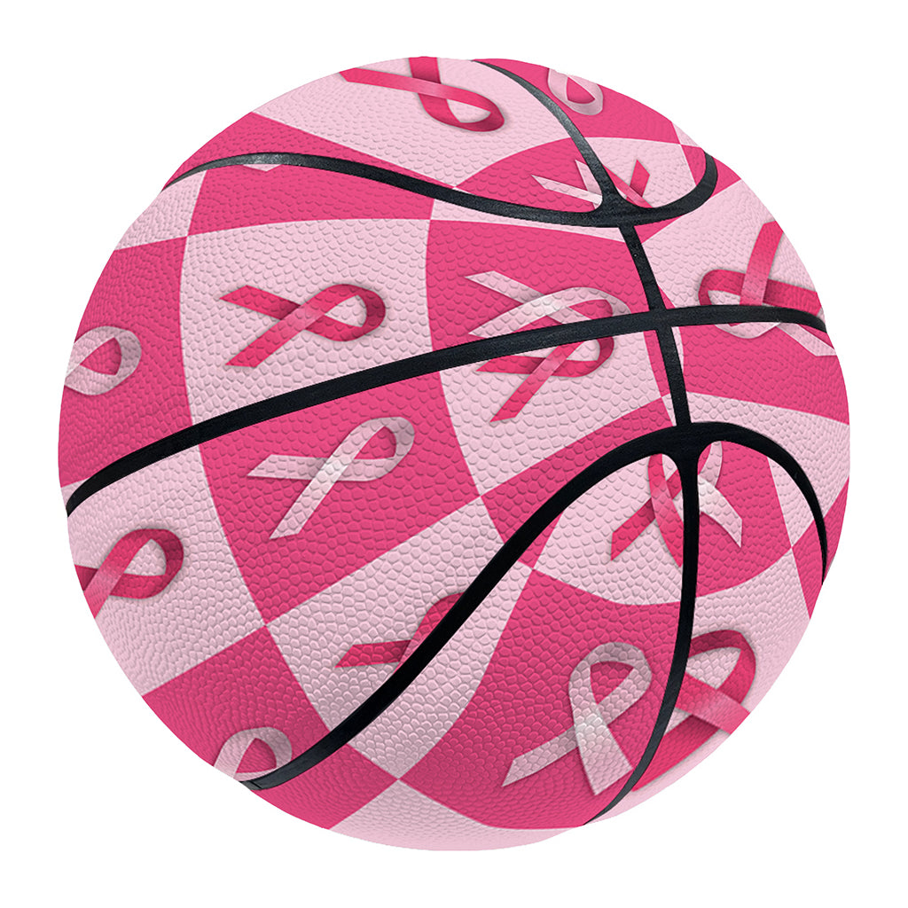 Breast Cancer Awareness Pattern Print Basketball