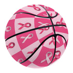 Breast Cancer Awareness Pattern Print Basketball