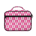 Breast Cancer Awareness Pattern Print Briefcase Bible Bag