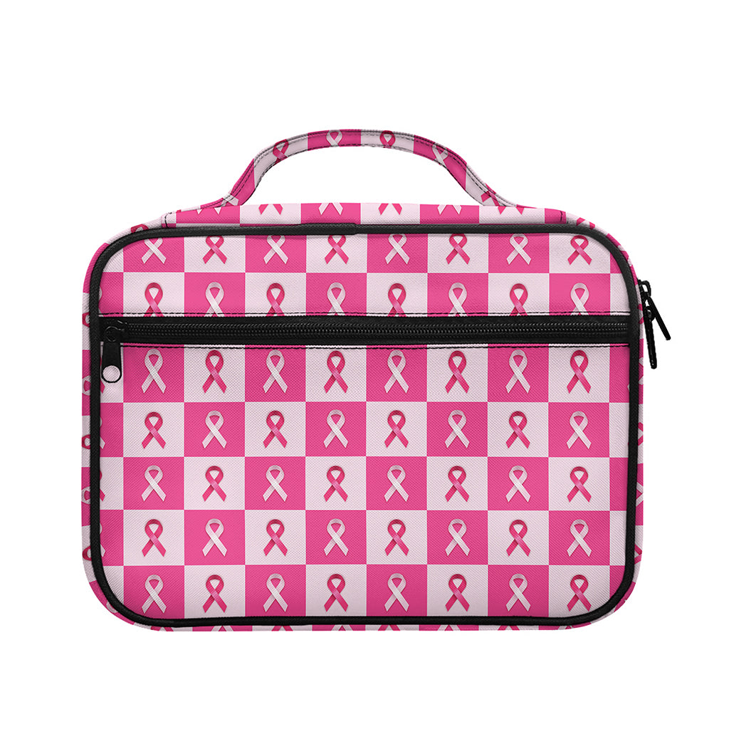 Breast Cancer Awareness Pattern Print Briefcase Bible Bag