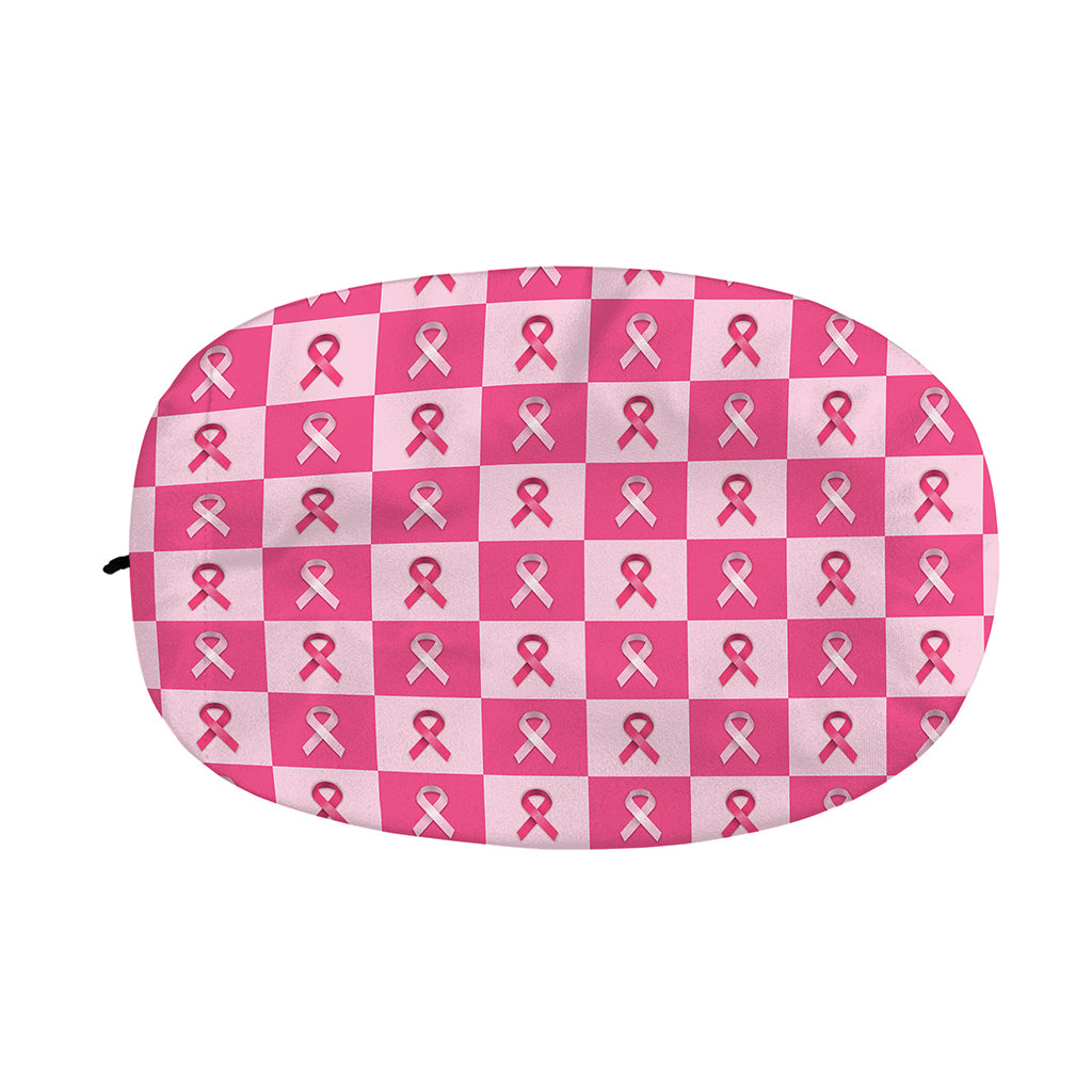 Breast Cancer Awareness Pattern Print Car Side Mirror Covers