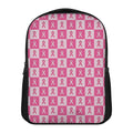 Breast Cancer Awareness Pattern Print Casual Backpack
