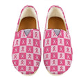 Breast Cancer Awareness Pattern Print Casual Shoes
