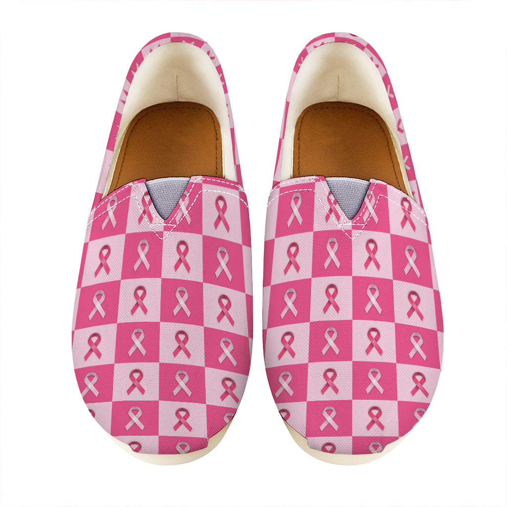 Breast Cancer Awareness Pattern Print Casual Shoes