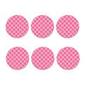 Breast Cancer Awareness Pattern Print Coaster Set