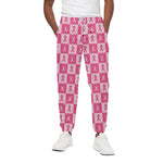 Breast Cancer Awareness Pattern Print Cotton Pants