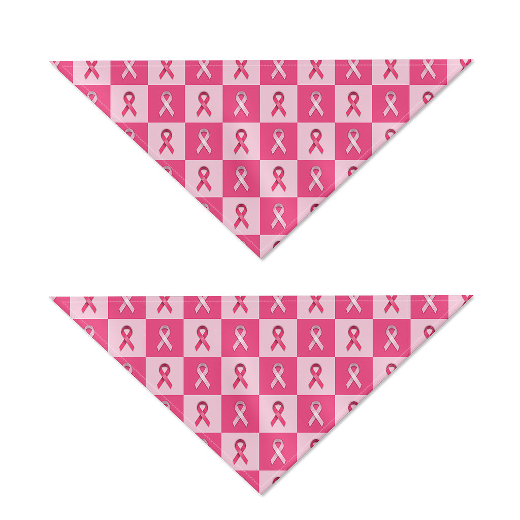 Breast Cancer Awareness Pattern Print Dog Bandana