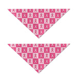 Breast Cancer Awareness Pattern Print Dog Bandana