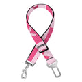 Breast Cancer Awareness Pattern Print Dog Seat Belt