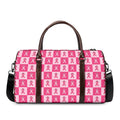 Breast Cancer Awareness Pattern Print Duffel Bag
