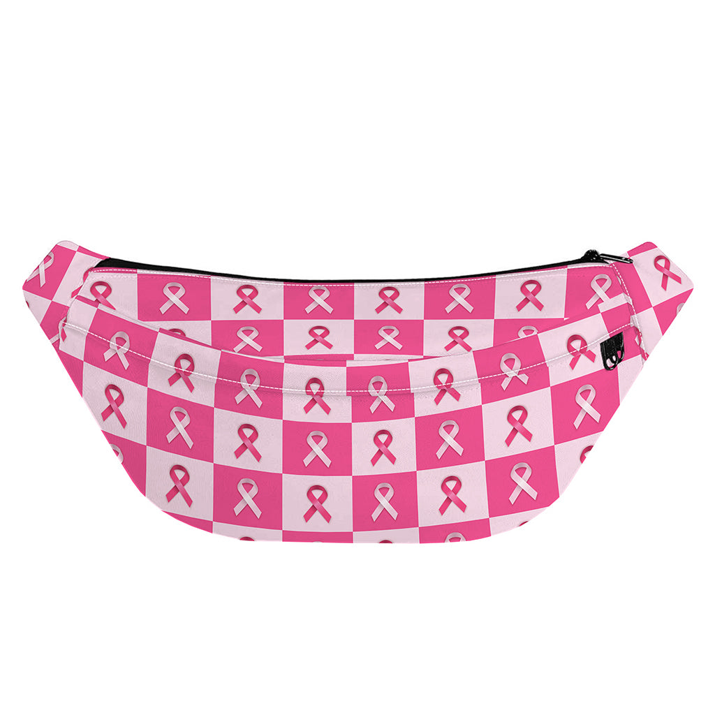 Breast Cancer Awareness Pattern Print Fanny Pack