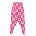 Breast Cancer Awareness Pattern Print Hammer Pants