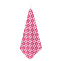 Breast Cancer Awareness Pattern Print Hand Towel