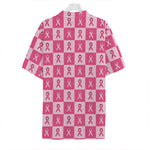 Breast Cancer Awareness Pattern Print Hawaiian Shirt