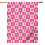 Breast Cancer Awareness Pattern Print House Flag