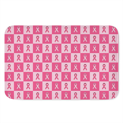 Breast Cancer Awareness Pattern Print Indoor Door Mat
