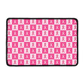Breast Cancer Awareness Pattern Print Kitchen Mat