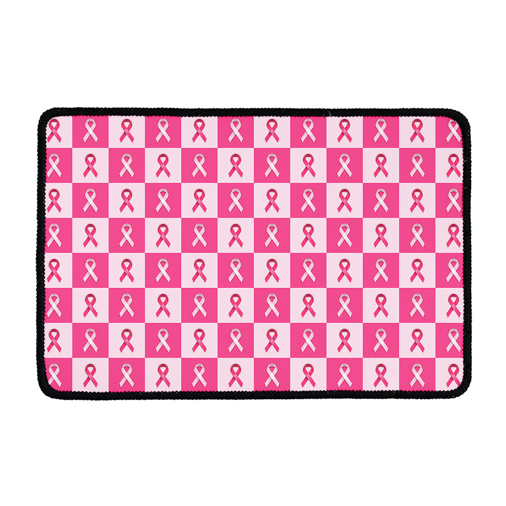 Breast Cancer Awareness Pattern Print Kitchen Mat