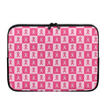 Breast Cancer Awareness Pattern Print Laptop Sleeve