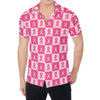 Breast Cancer Awareness Pattern Print Men's Shirt