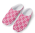 Breast Cancer Awareness Pattern Print Mesh Casual Shoes