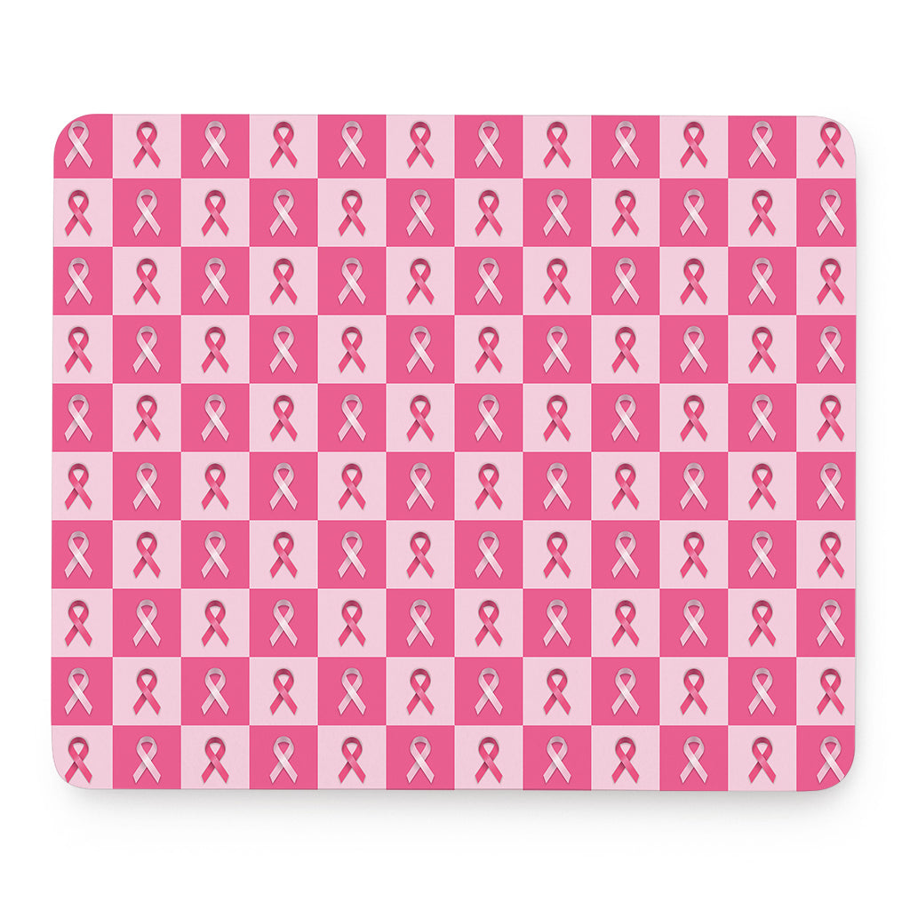 Breast Cancer Awareness Pattern Print Mouse Pad