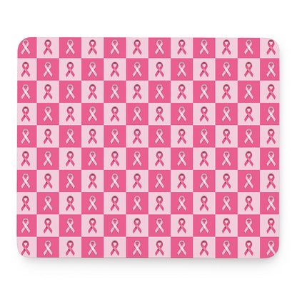 Breast Cancer Awareness Pattern Print Mouse Pad
